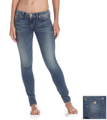 Guess Medium Washed Stretch Power Skinny Jeans