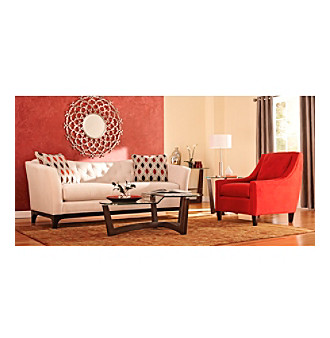 HM Richards Profile Tufted Back Microfiber Sofa & Chair Living Room Collection