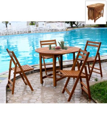 Merry Products, Corp. Folding Dining Table And Chair Collection