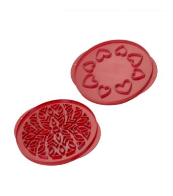Nordic Ware® Red Lattice and Hearts Pie Top Cutter