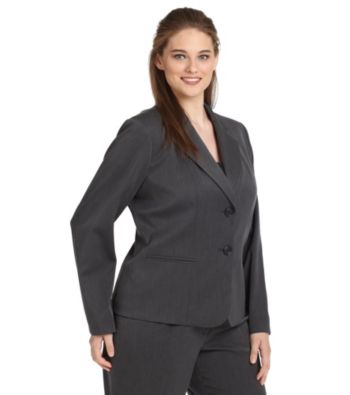 Anne Klein® Plus Size Two-Button Career Blazer