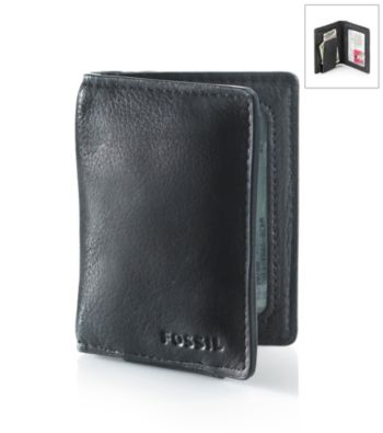 Fossil® Men's Harper Front Pocket Wallet - Black