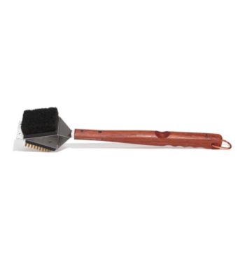 Outset® Rosewood 3-in-1 Grill Brush
