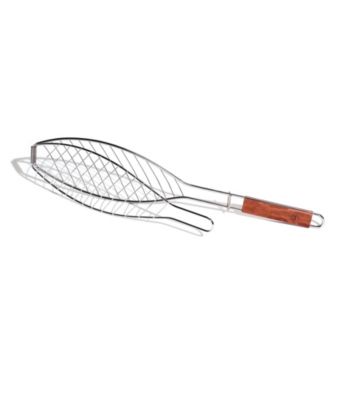 Outset® Fish Basket with Rosewood Handle