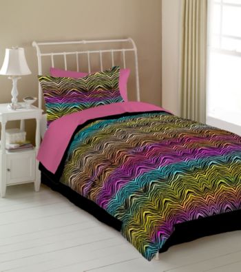 Rainbow Zebra Kids' Bedding Collection by Veratex®