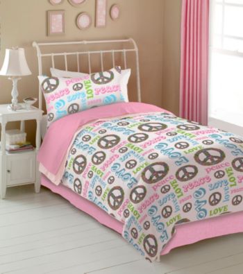 Peace and Love Kids' Bedding Collection by Veratex®