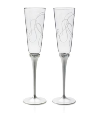Mikasa® Love Story Set of 2 Champagne Flutes