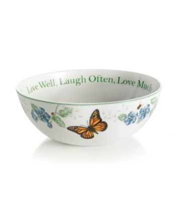 Lenox® Butterfly Meadow® Large Sentiment Bowl