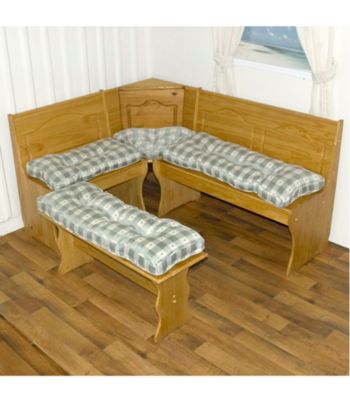 Greendale Home Fashions Pilgrim Plaid 4-pc. Nook Cushion Set - Willow Green