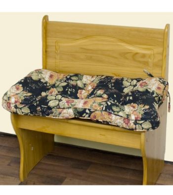 Greendale Home Fashions Roswell Floral Single Bench Cushion - Ebony