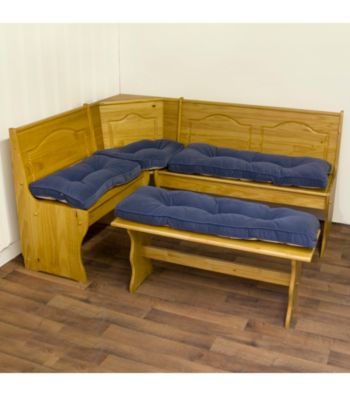 Greendale Home Fashions Hyatt 4-pc. Nook Cushion Set - Denim