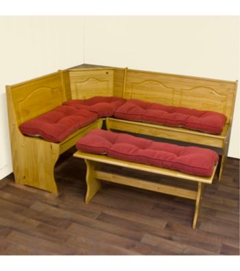 Greendale Home Fashions Hyatt 4-pc. Nook Cushion Set - Scarlet