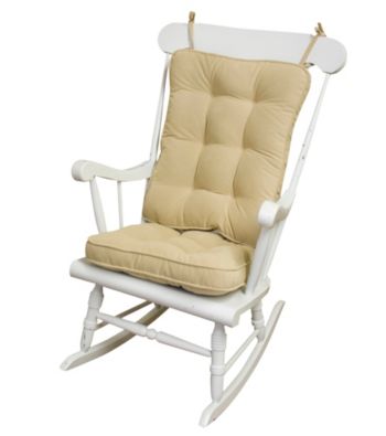Greendale Home Fashions Hyatt Standard Rocking Chair Cushions - Cream