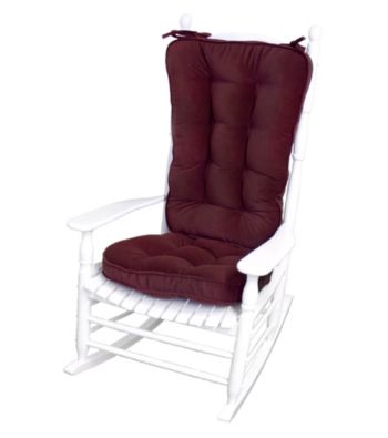Greendale Home Fashions Hyatt Jumbo Rocking Chair Cushion Set - Burgundy