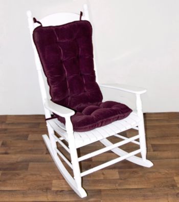 Greendale Home Fashions Cherokee Jumbo Rocking Chair Cushion Set - Grape