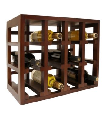 Vinotemp® 12-Bottle Stackable Wood Wine Rack