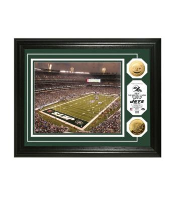 Framed Photo of Jets Stadium with NFL Coins by Highland Mint