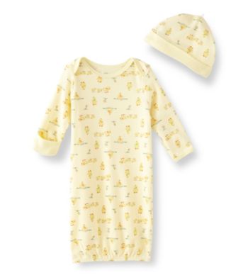 Little Me® Baby Yellow Duck Gown Set