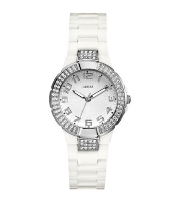 Guess White Sport Watch