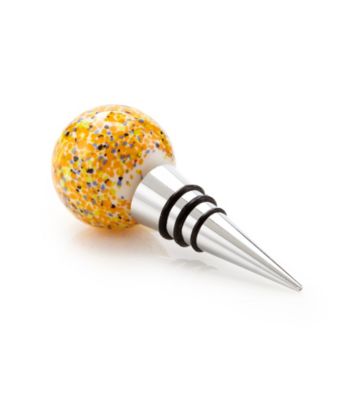 Vintage Royal® Orange and Yellow Speckled Ball Bottle Stopper