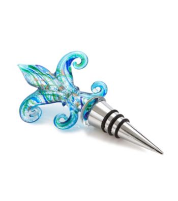 Vintage Royal® Turquoise Trefoil with Silver Foil Bottle Stopper
