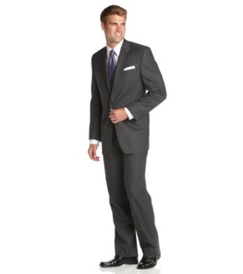 Lauren® Men's Solid Charcoal Suit