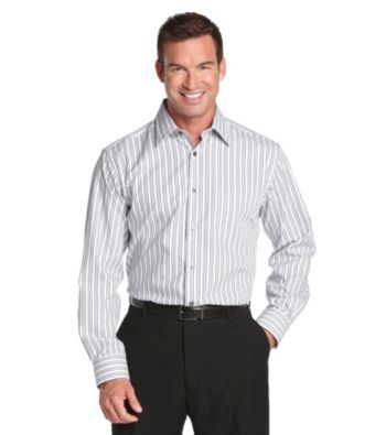 Kenneth Roberts Platinum® Men's Striped Buttondown Shirt - Marine