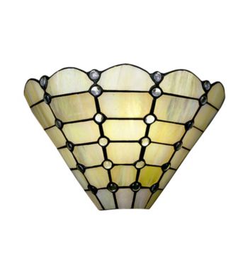 Dale Tiffany Beige Geometric Wall Sconce