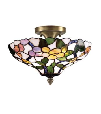 Dale Tiffany Peony Semi-Flush Mount