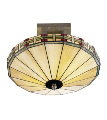 Dale Tiffany Umbrella Mission Semi-Flush Mount Light