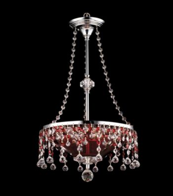 Dale Tiffany Red Marble Pendant Light Fixture