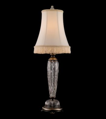 Dale Tiffany Satin Shingle Crystal Table Lamp