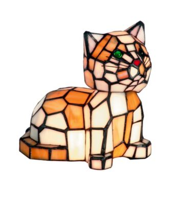 Dale Tiffany Tiger Cat Accent Lamp