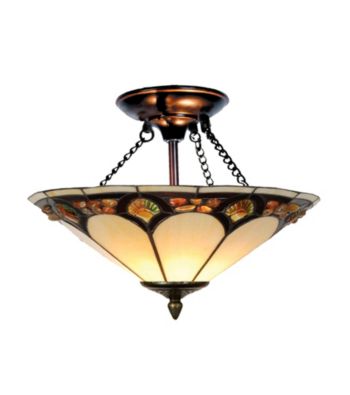 Dale Tiffany Crystal Pebblestone Flush Mount