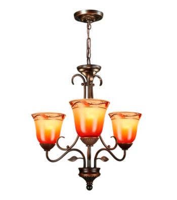 Dale Tiffany 3 Light Garden Leaf Fixture