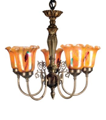 Dale Tiffany Columbus Tulip Art Glass Fixture