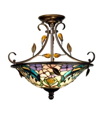 Dale Tiffany Crystal Peony Inverted Fixture