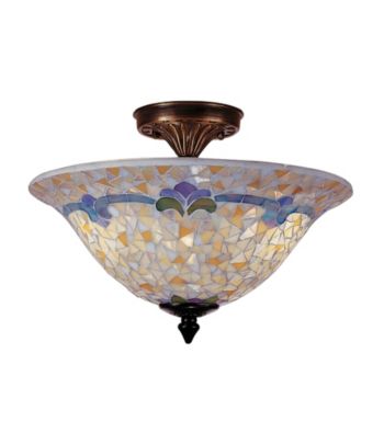 Dale Tiffany Johana Mosaic Semi Flush Mount
