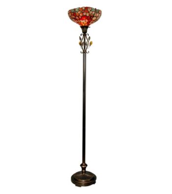 Dale Tiffany Dragonfly Agate Torchiere Lamp