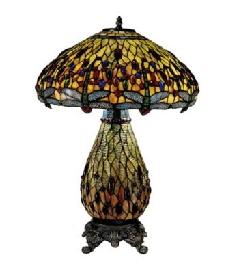 Dale Tiffany Jeweled Dragon Table Lamp