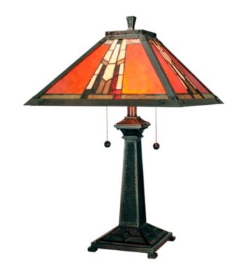 Dale Tiffany Amber Monarch Table Lamp