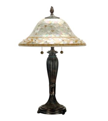 Dale Tiffany Amber Mosaic Table Lamp