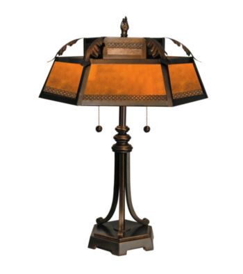 Dale Tiffany Hex Mica Table Lamp