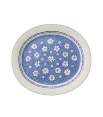 Villeroy & Boch® Farmhouse Touch Blue Flowers Oval Platter
