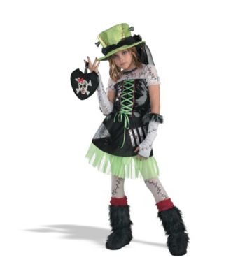 Green Monster Bride Child's Costume