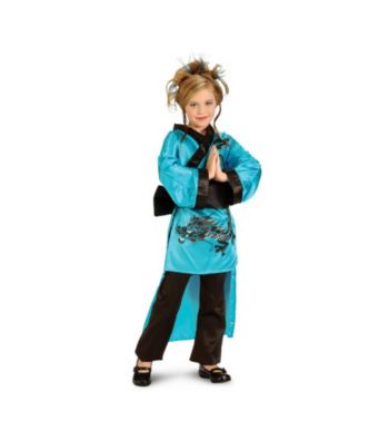 Teal Dragon Child's Costume