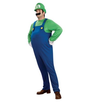 Super Mario Bros. - Deluxe Luigi Plus Adult Costume