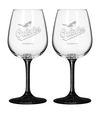 Boelter Brands MLB® Baltimore Orioles 2-Pack Wine Glasses