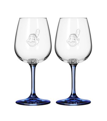 Boelter Brands MLB® Cleveland Indians 2-Pack Wine Glasses