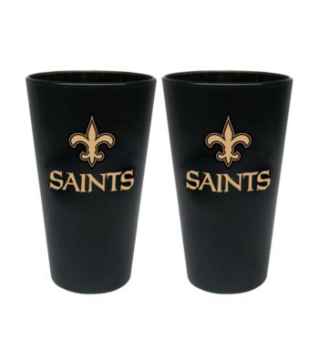 Boelter Brands NFL® New Orleans Saints 2-Pack Frosted Pint Glasses